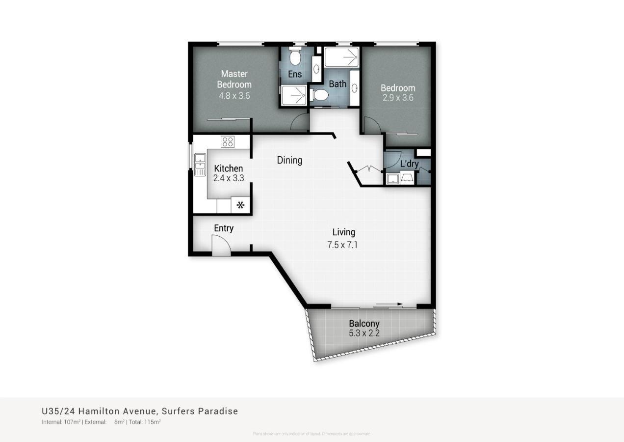 Coco Bella Retreat In Central Surfers - Sleeps 6-8 โกลด์โคสต์ ภายนอก รูปภาพ